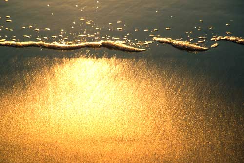 Sunlit beach, Redondo Beach, California